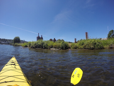 Kayaking to Gas Works Park